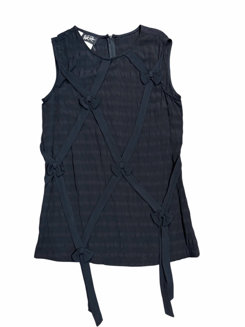 Y2K Wild Rose Black Dress With Bow Accentsw - 6